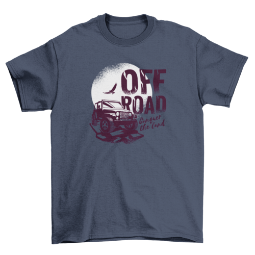 OFF ROAD Conquer the land car truck on ground over the sun and bird