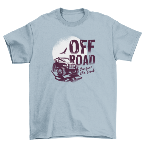 OFF ROAD Conquer the land car truck on ground over the sun and bird