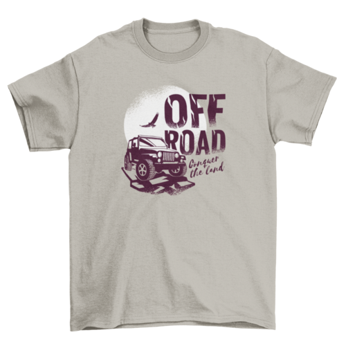 OFF ROAD Conquer the land car truck on ground over the sun and bird