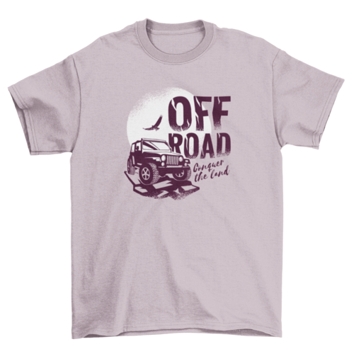 OFF ROAD Conquer the land car truck on ground over the sun and bird