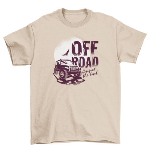 OFF ROAD Conquer the land car truck on ground over the sun and bird