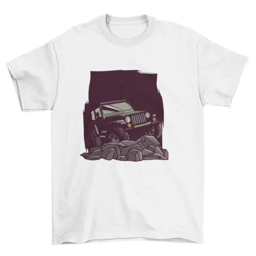 Car on mountain T-shirt