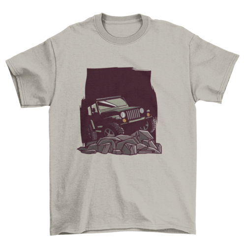 Car on mountain T-shirt