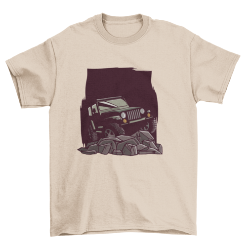 Car on mountain T-shirt