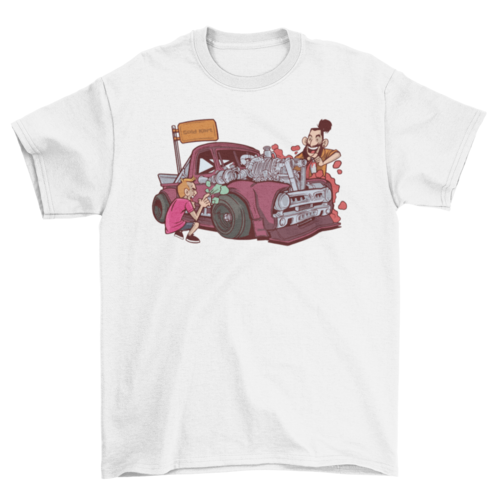 Car painting t-shirt