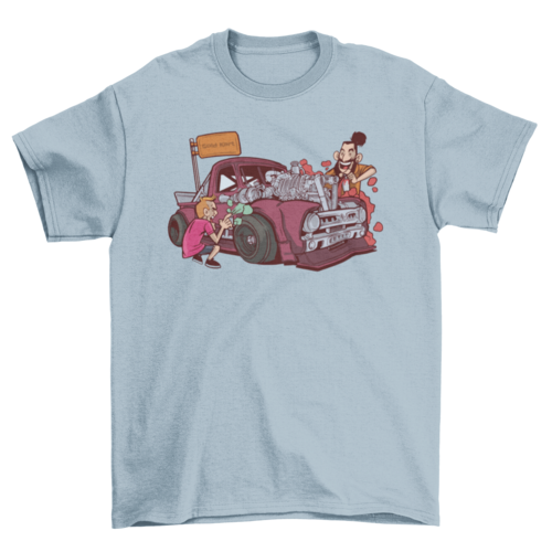 Car painting t-shirt