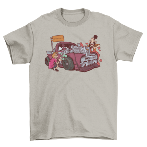 Car painting t-shirt