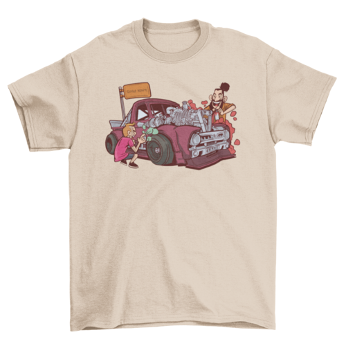 Car painting t-shirt