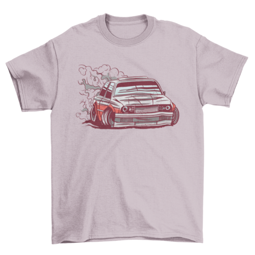 Car motorsport drifting t-shirt design