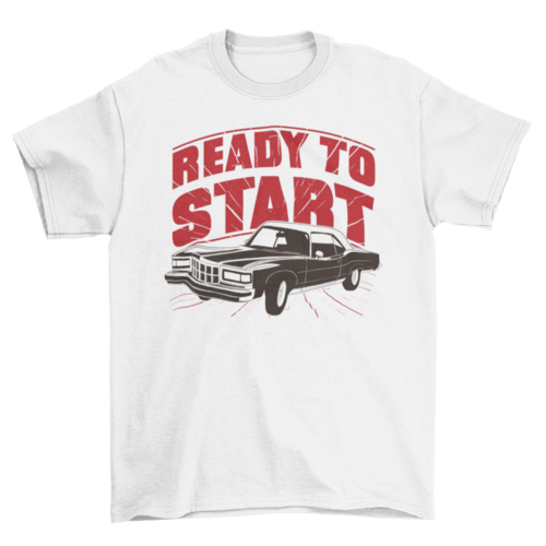 Vintage classic car quote t-shirt design