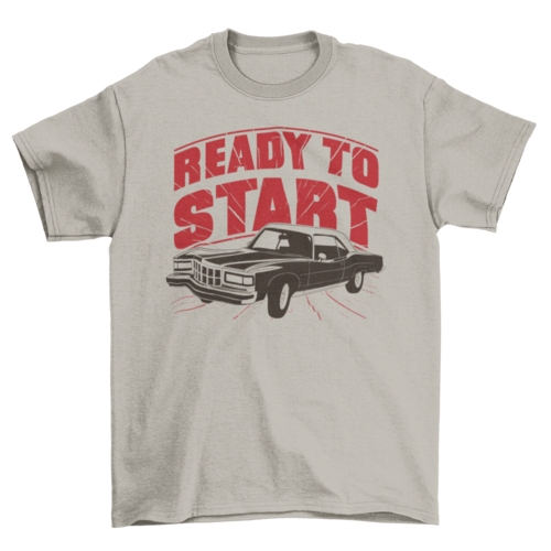 Vintage classic car quote t-shirt design