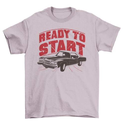 Vintage classic car quote t-shirt design