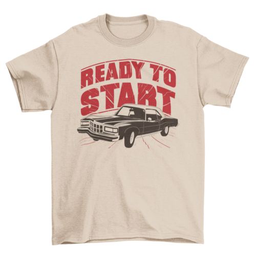 Vintage classic car quote t-shirt design